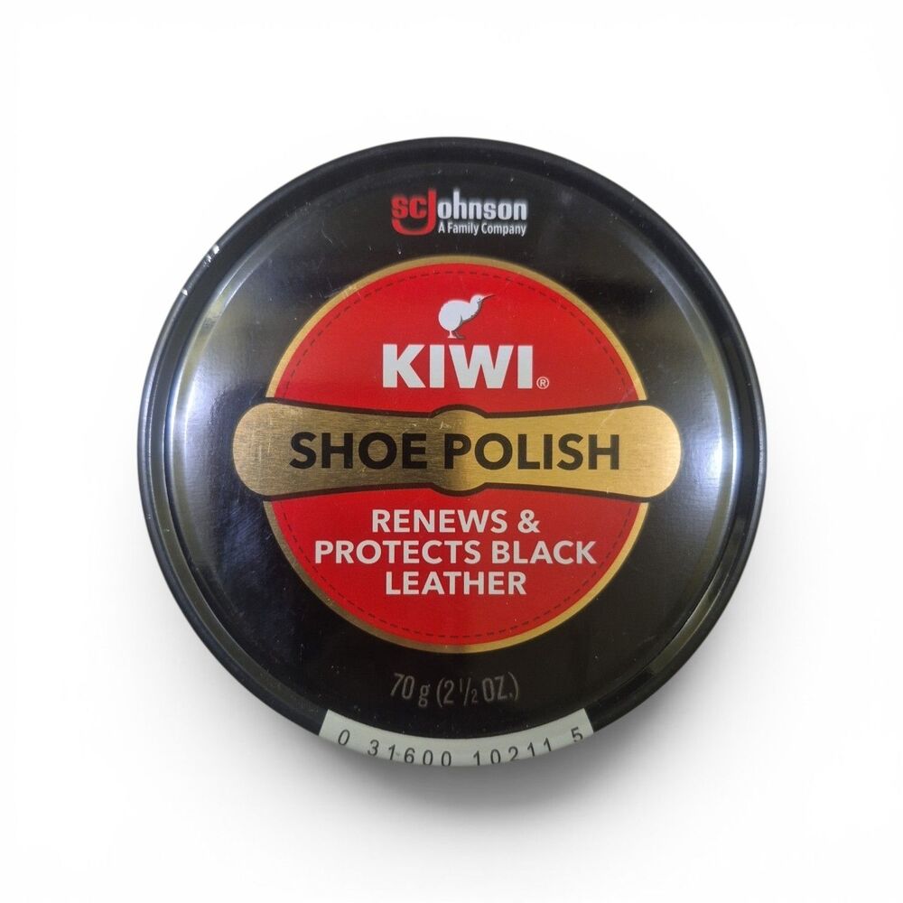 KIWI Shoe Polish, Black, 80g (100ml)